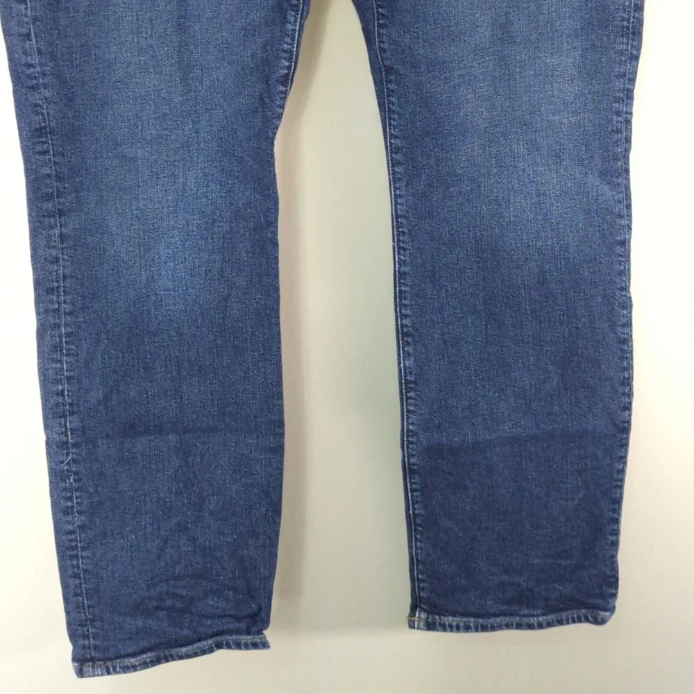 J.‎ Crew Medium Wash Blue Cotton Blend Slim Fit Straight Leg Jeans Size W36 L32